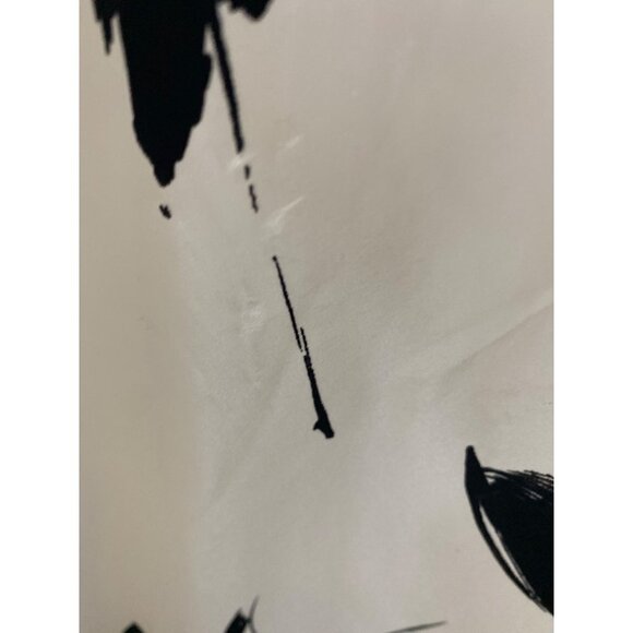 DAVID MEISTER WOMEN'S BLACK AND IVORY LONG SATIN SKIRT SZ 6 - Picture 6 of 8